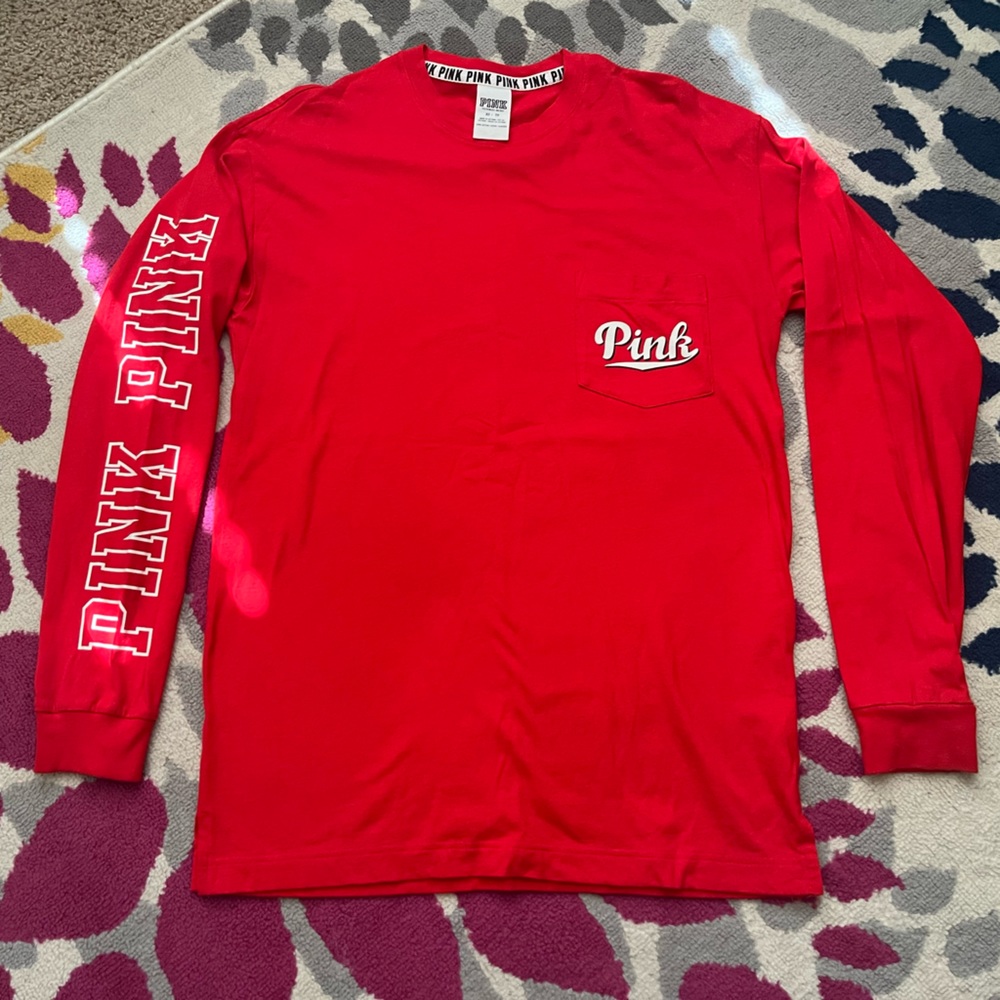 Pink long sleeve shirt